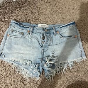 Free People Jean shorts